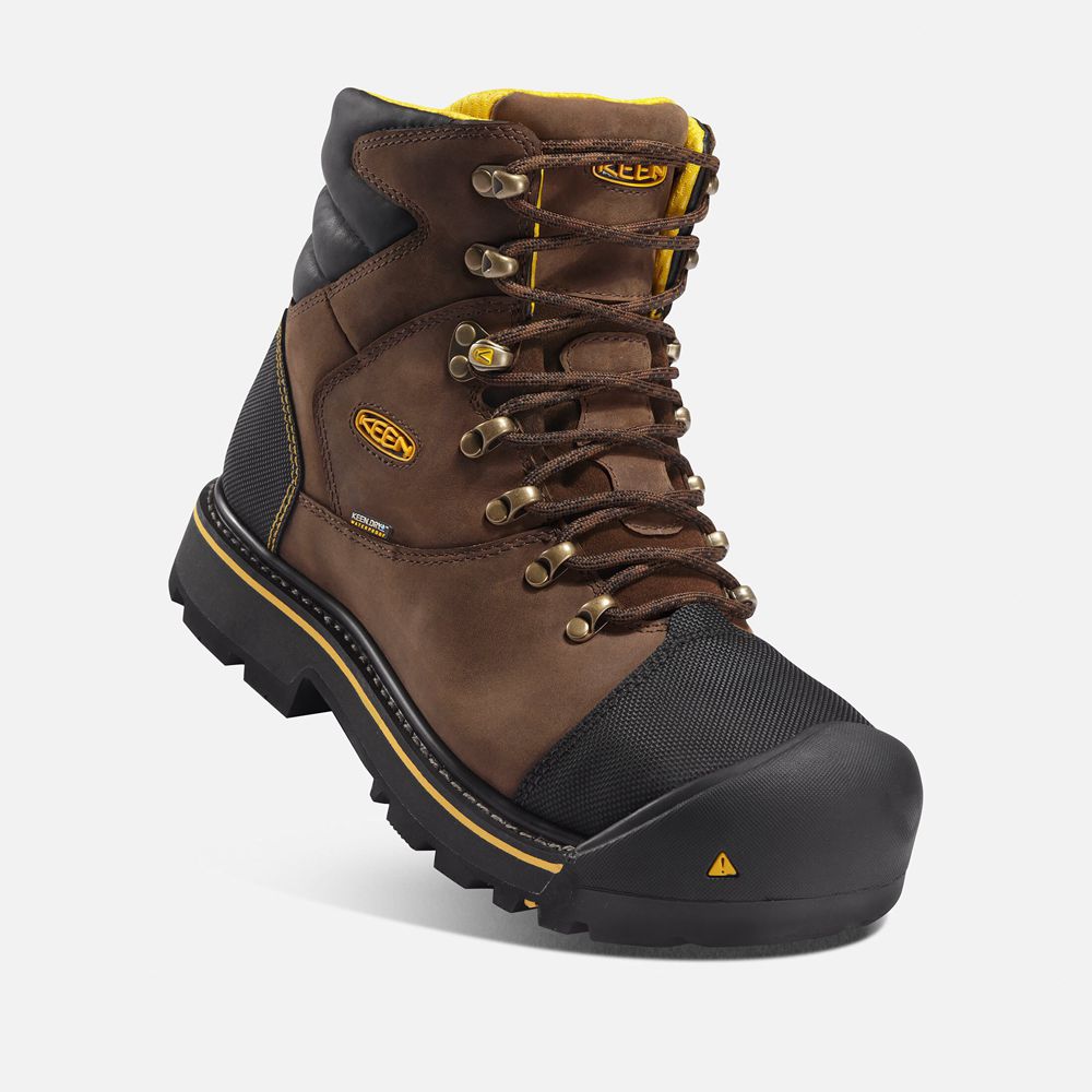 Botte de Travail Keen Homme Marron/Noir | Milwaukee Waterproof (Steel Toe) | UBOLE-3251